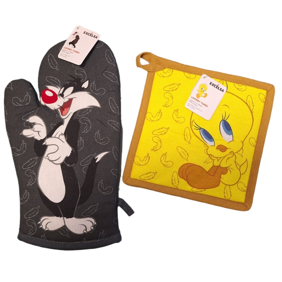 Excelsa Guanto forno + presina  Looney Tunes Gatto Silvestro e Titti